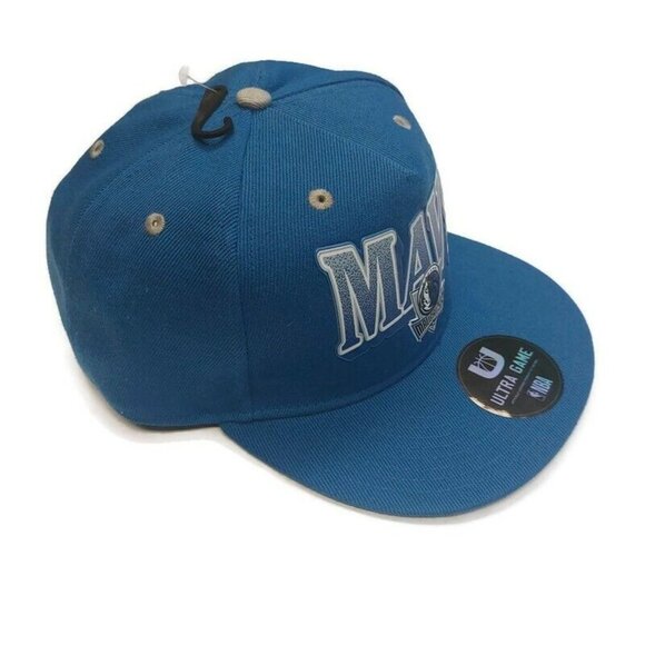 Ultra Game Men's Dallas Mavericks Snapback Hat Cap MAVS Blue One Size Fits Most - Picture 2 of 7